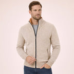 Antonino – Merino Wool Full Zip Sweater | Soft Knit for Layering