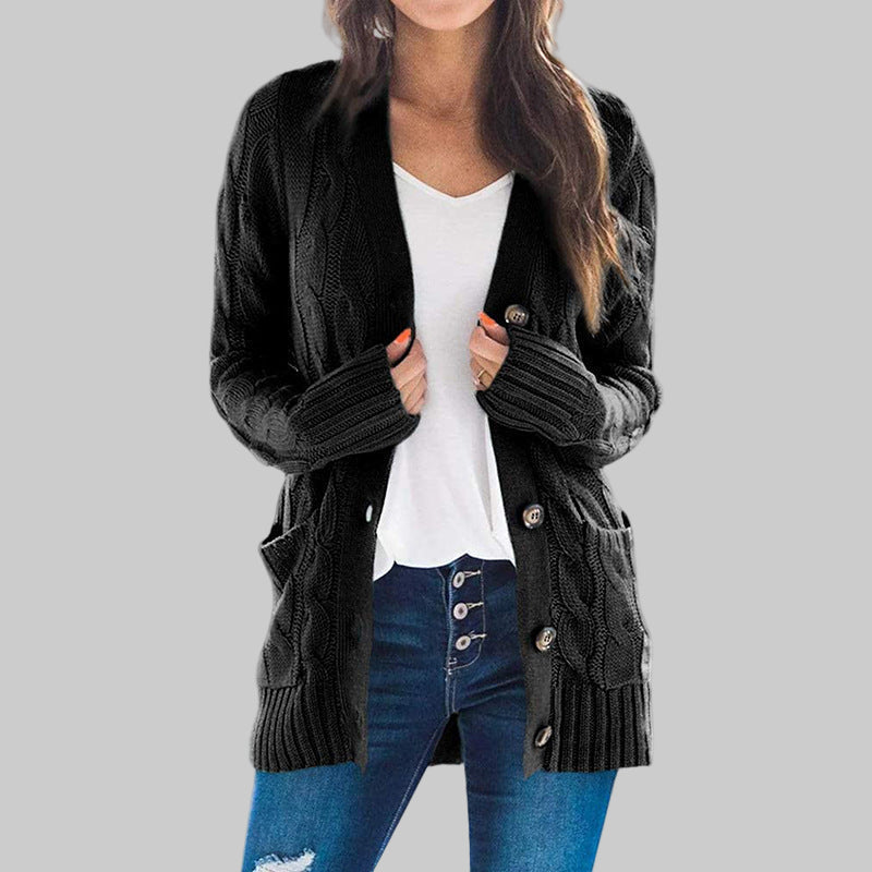 Romy – Button Down Knit Cardigan | Long Sleeve Relaxed Fit