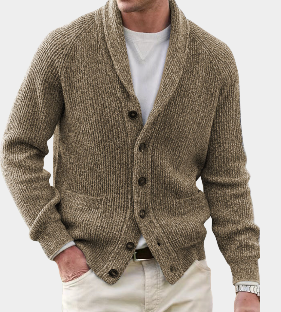 Roman – Shawl Collar Cardigan | Warm Chunky Knit Layer