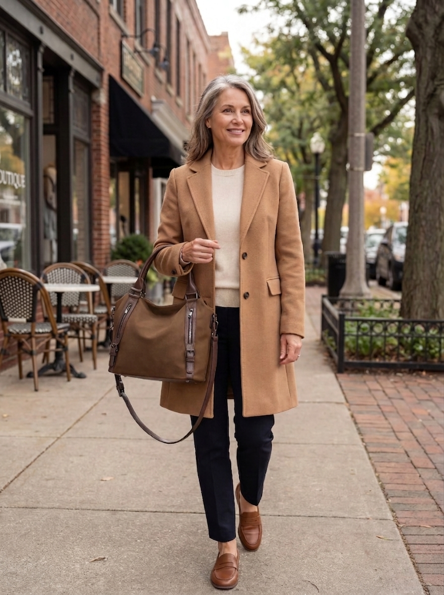 Marcella – Faux Leather Shoulder Bag | Zip Top with Adjustable Strap