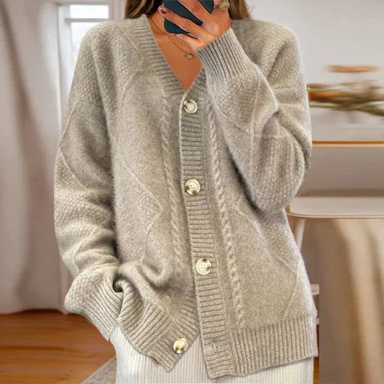 Marie – Lightweight Cotton Cardigan | Breathable Knit Layer