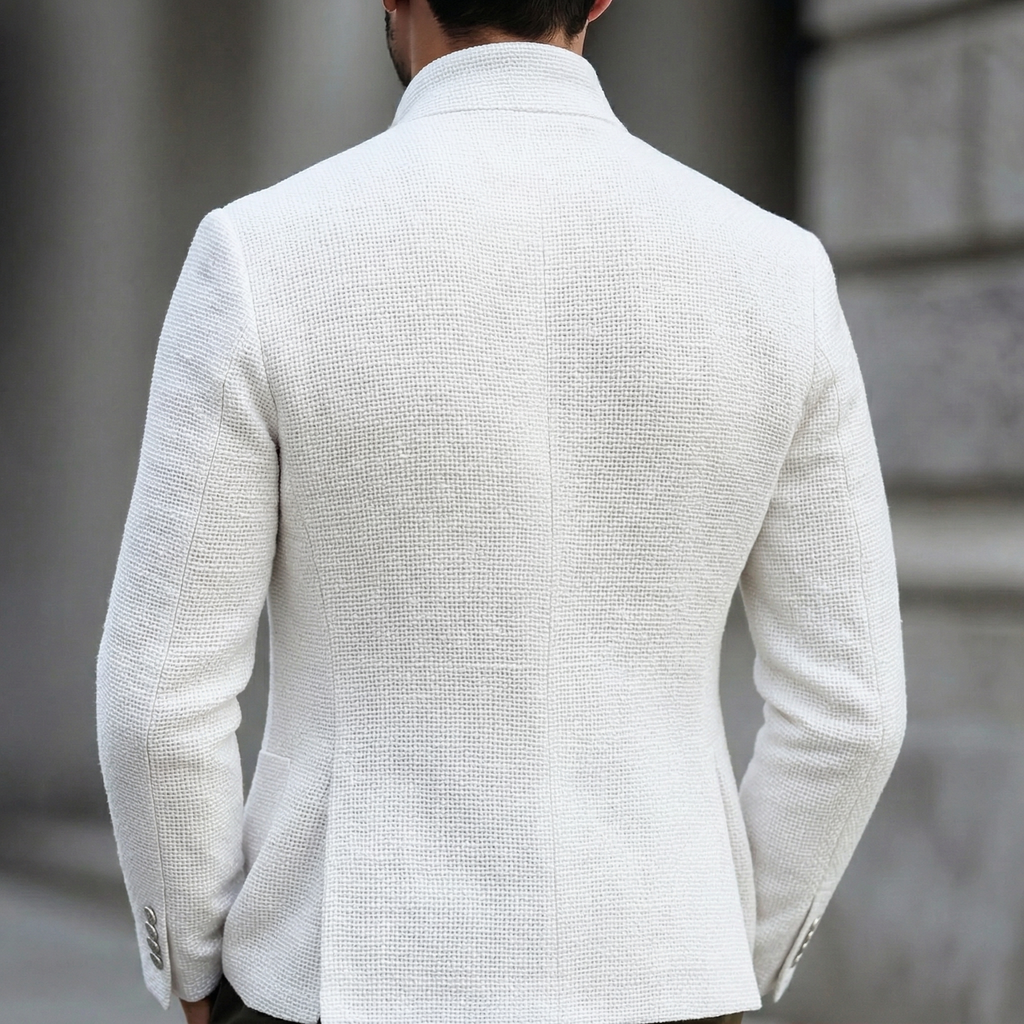 Alaric – Classic Single-Breasted Blazer | Textured Smart-Casual Weave
