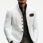 Alaric – Classic Single-Breasted Blazer | Textured Smart-Casual Weave