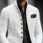 Alaric – Classic Single-Breasted Blazer | Textured Smart-Casual Weave