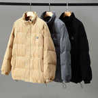 Ryan – Corduroy Full-Zip Jacket | Winter Layer with Deep Pockets