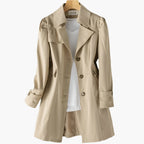 Rosalie – Belted Trench Coat | Defined Waist for Fall Layering