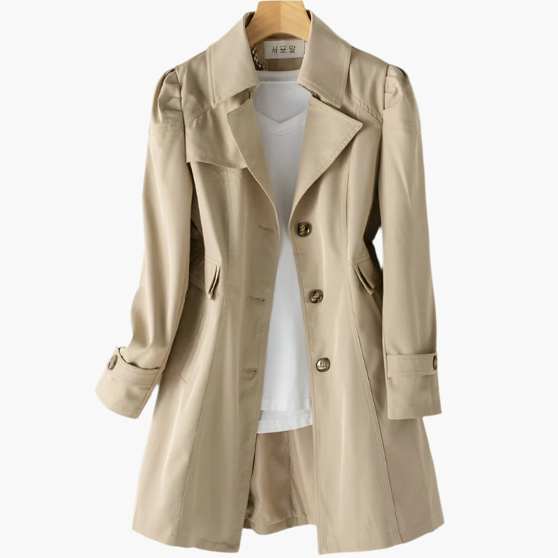 Rosalie – Belted Trench Coat | Defined Waist for Fall Layering
