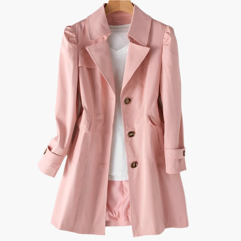 Rosalie – Belted Trench Coat | Defined Waist for Fall Layering