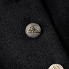 Hannah – Tailored Long Coat | Lapel Collar & Button Front for Winter