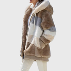 Sofia – Faux Fur Hooded Puffer Jacket | Zip Up Winter Layer