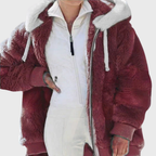 Sofia – Faux Fur Hooded Puffer Jacket | Zip Up Winter Layer