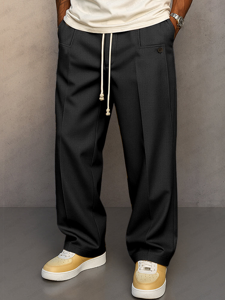 Sutton – Elastic Waist Comfort Pants | Stretch Straight Leg