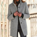 Margaux – Women's Wool Blend Winter Coat | Tailored Fit for Layering
