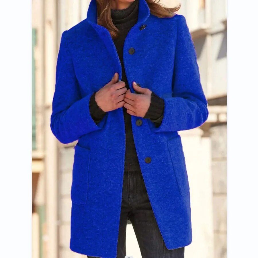 Margaux – Women's Wool Blend Winter Coat | Tailored Fit for Layering