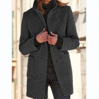 Margaux – Women's Wool Blend Winter Coat | Tailored Fit for Layering