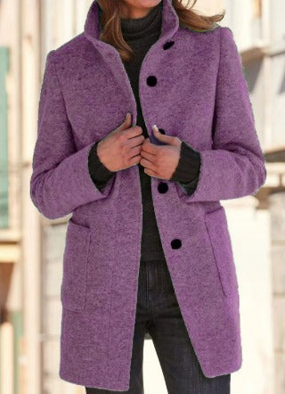 Margaux – Women's Wool Blend Winter Coat | Tailored Fit for Layering