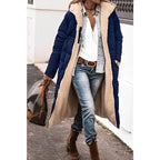 Maya – Long Cozy Coat | Double-Sided Teddy-Lined Layer