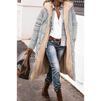 Maya – Long Cozy Coat | Double-Sided Teddy-Lined Layer