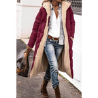 Maya – Long Cozy Coat | Double-Sided Teddy-Lined Layer