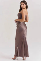Cassandra – Strapless Satin Corset Gown