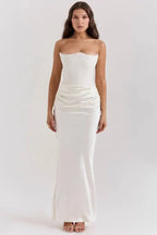 Cassandra – Strapless Satin Corset Gown