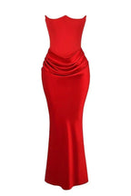 Cassandra – Strapless Satin Corset Gown