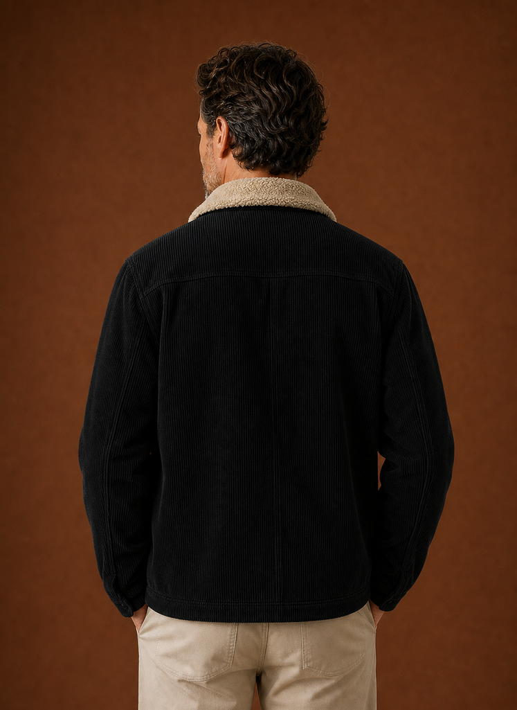 Areleon – Corduroy Sherpa-Lined Winter Jacket | Cozy Layer