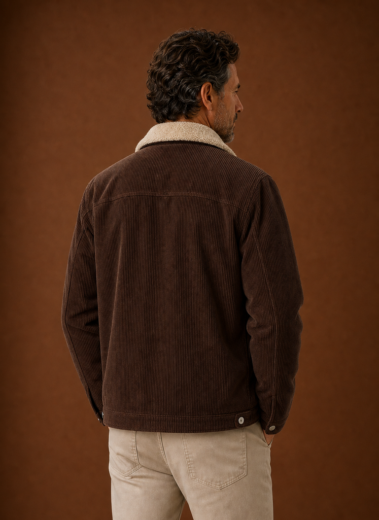 Areleon – Corduroy Sherpa-Lined Winter Jacket | Cozy Layer