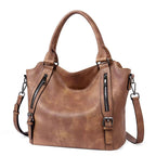 Marcella – Faux Leather Shoulder Bag | Zip Top with Adjustable Strap