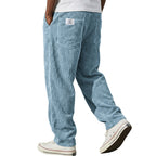 Marcus retro corduroy straight-leg pants by Cole & May - side view