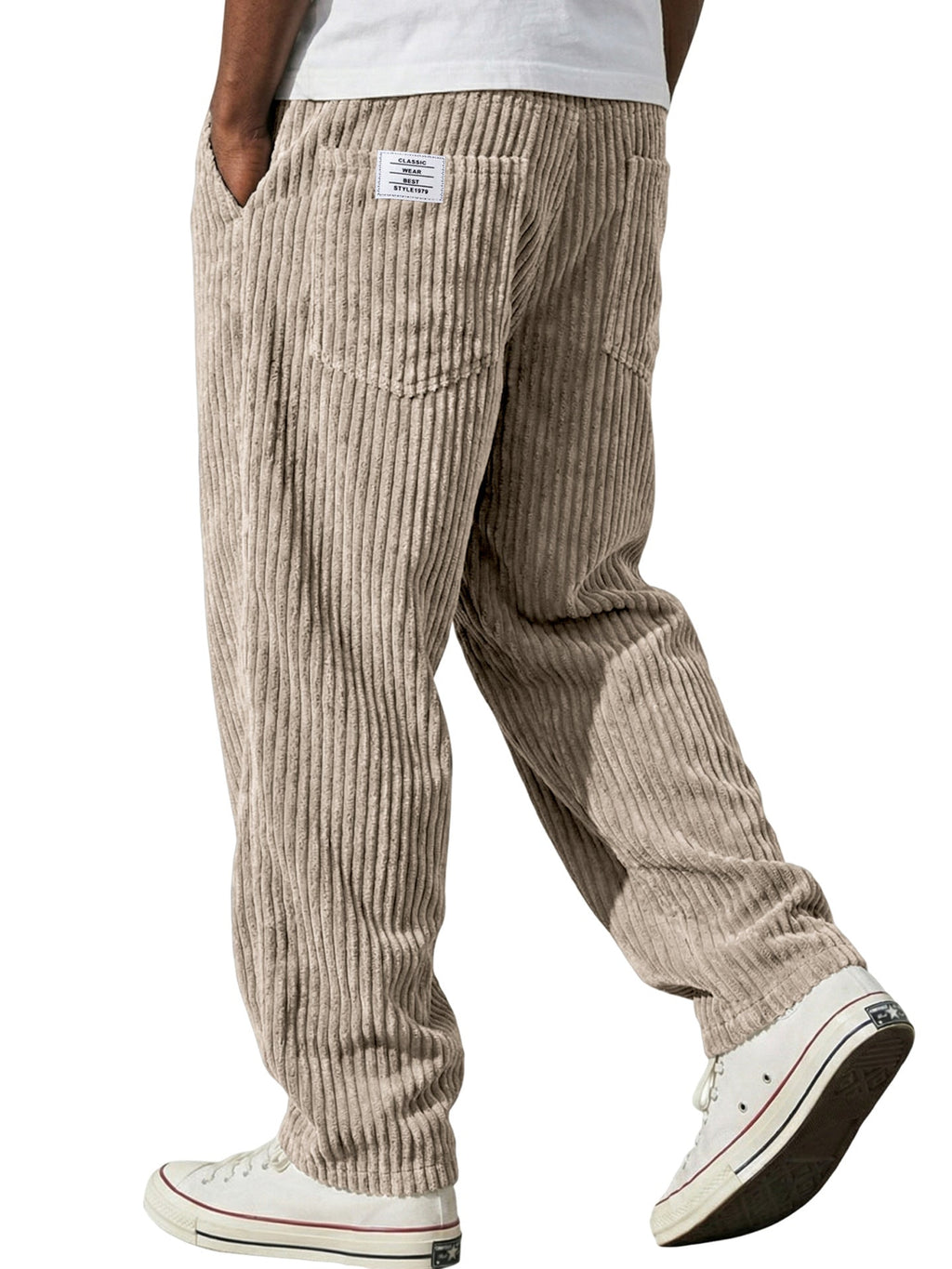 Marcus retro corduroy straight-leg pants by Cole & May - color option
