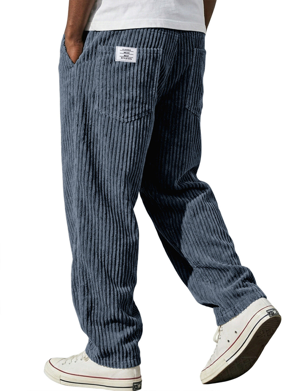 Marcus retro corduroy straight-leg pants by Cole & May - color option