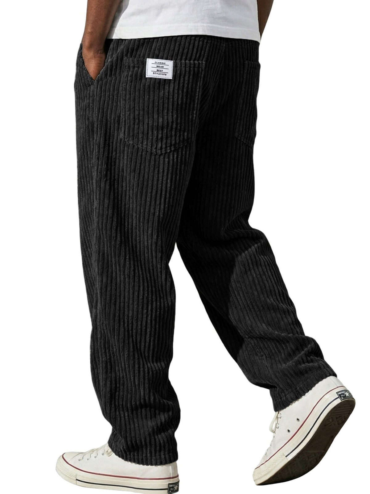 Marcus retro corduroy straight-leg pants by Cole & May - color option