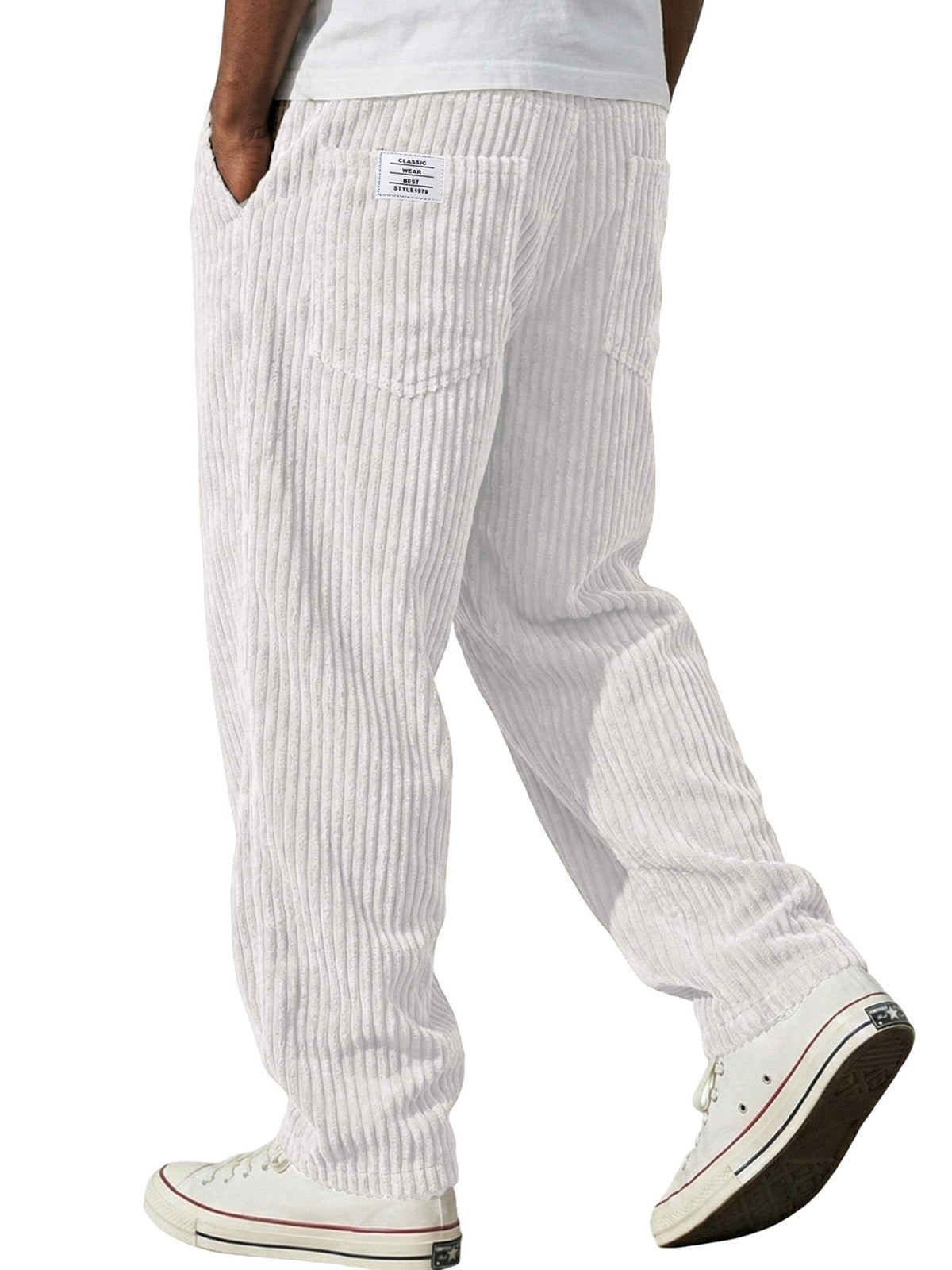 Marcus retro corduroy straight-leg pants by Cole & May - color option