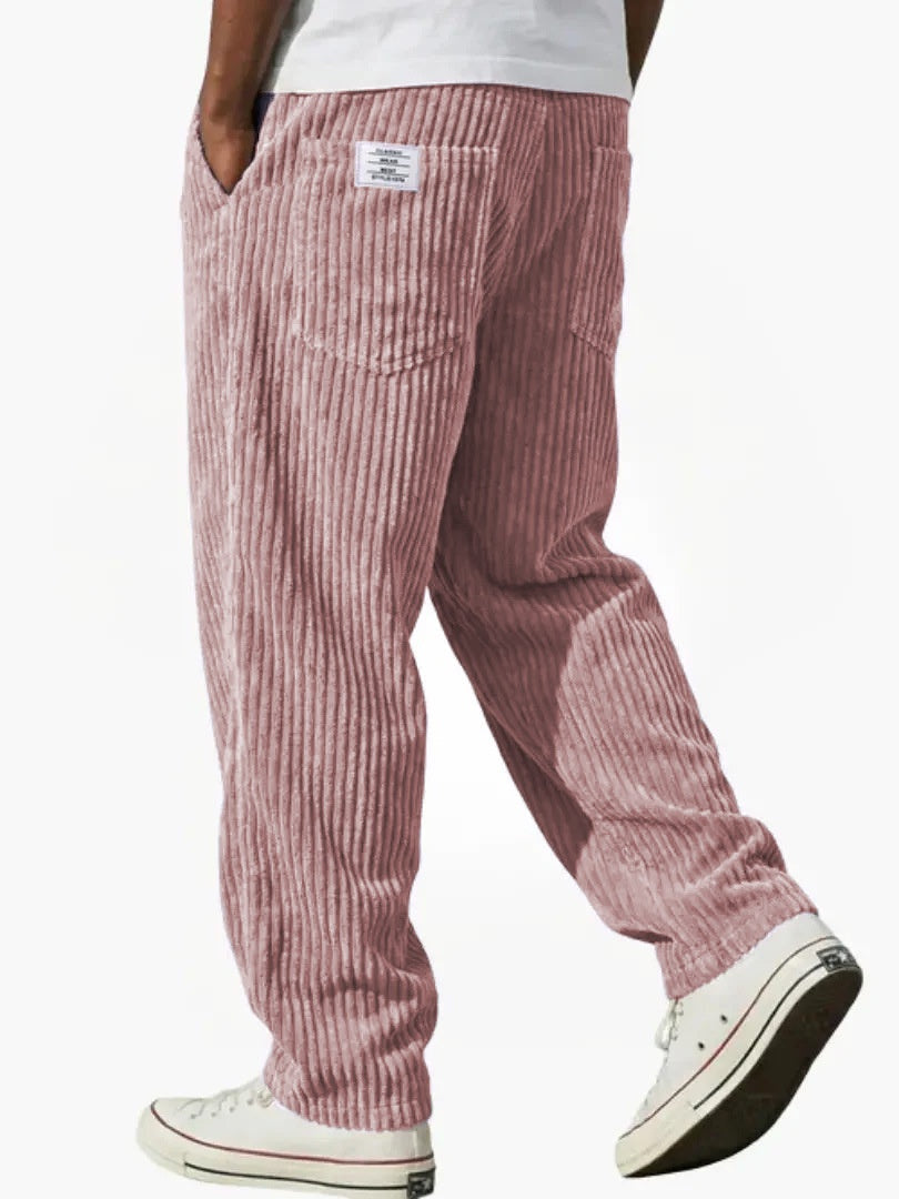 Marcus retro corduroy straight-leg pants by Cole & May - color option