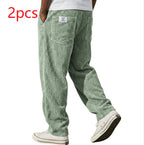 Marcus retro corduroy straight-leg pants by Cole & May - lifestyle shot