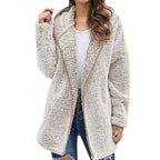 Faye – Cozy Hooded Jacket | Zip-Front Relaxed Layer
