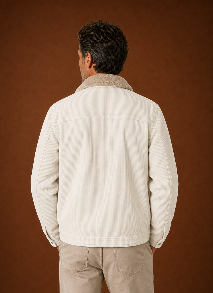 Areleon – Corduroy Sherpa-Lined Winter Jacket | Cozy Layer