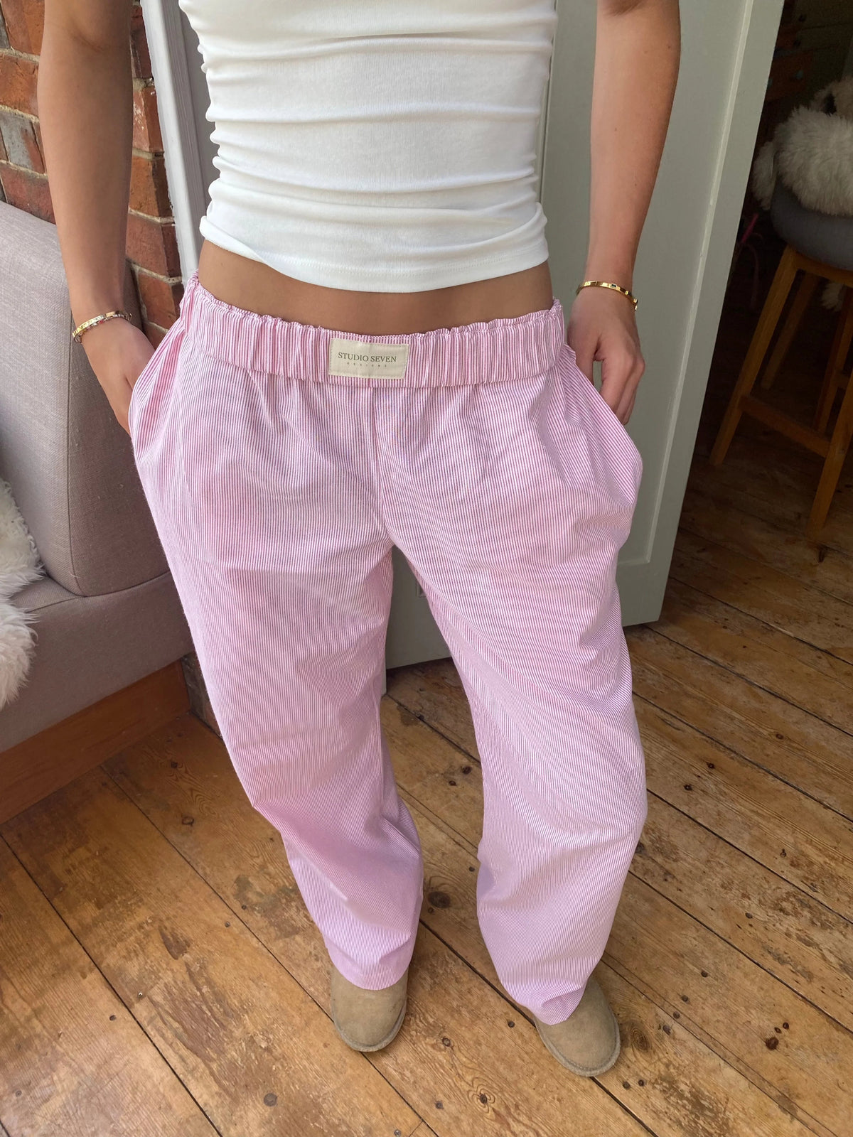 Emma – Relaxed Fit Lounge Pants | Adjustable Waist with Pockets