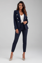 Women's Double-Breasted Suit Set | Blazer & Pants Two-Piece