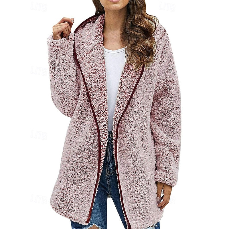 Faye – Cozy Hooded Jacket | Zip-Front Relaxed Layer