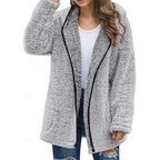 Faye – Cozy Hooded Jacket | Zip-Front Relaxed Layer