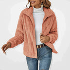 Roberta – Quilted Plush Fleece Jacket | Zip Up Layer for Cold Days